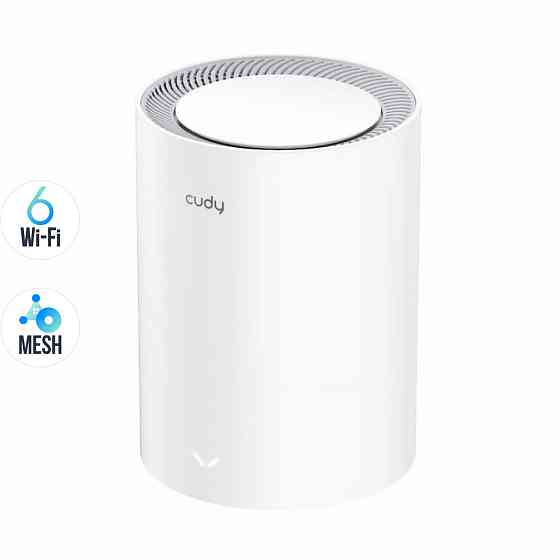 Маршрутизатор Wi-Fi Mesh-система WiFi 6 2.5G Cudy M3000 дводіапазонний AX3000 (1-Pack) Білий Вінниця