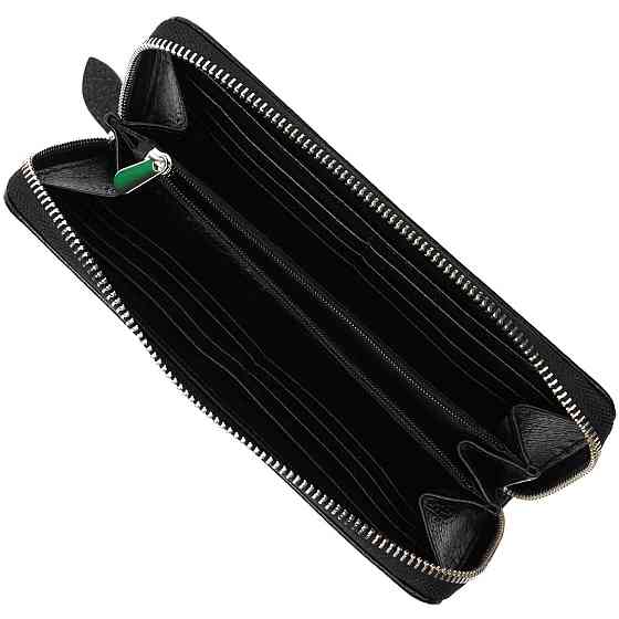 Жіноче містке портмоне на блискавці з натуральної шкіри Tony Bellucci 21970 Чорний Київ