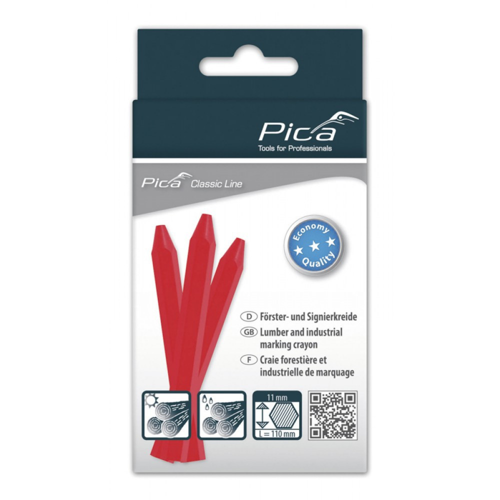 Промисловий маркер на восково-крейдовій основі Pica Classic ECO 591/40, червоний Одесса - изображение 2