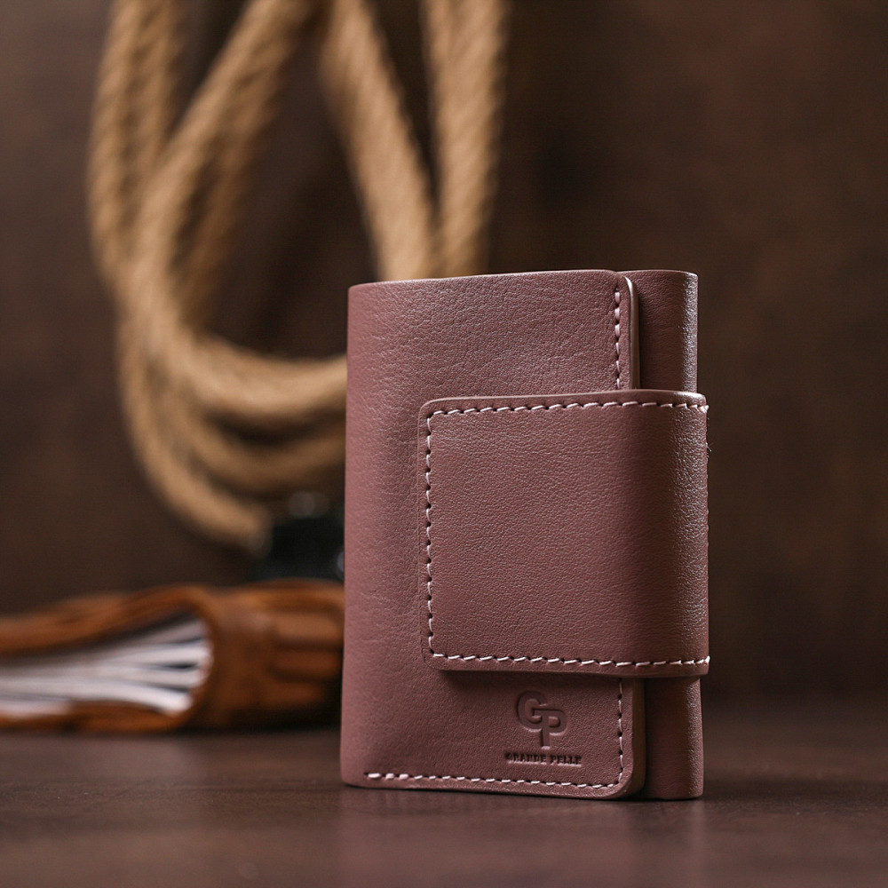 Чудове жіноче портмоне Рожевий (GRANDE PELLE) Київ - фото 3