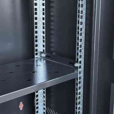 Шкаф настенный GEAR 12U 19'' 600x600x600 мм, + полка 19", black (GWMSN-12U-600-600) Винница