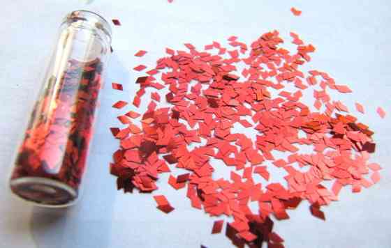 Плівка для ефекту "Бите скло" порізана в колбочках червона Київ