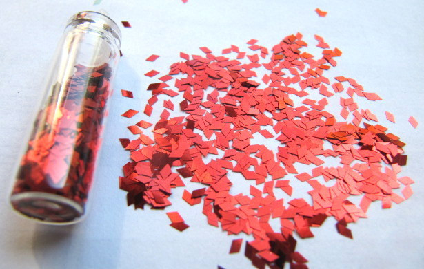 Плівка для ефекту "Бите скло" порізана в колбочках червона Київ - фото 2