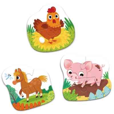 Пазл DoDo 3 в 1 День на ферме (300394) Винница