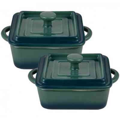 Рамекін Bergner Excalibur набір 2шт квадратні (BG-13364-GR) Вінниця