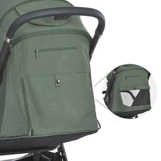 Коляска дитяча El Camino BEYA Khaki Green прогулянкова з чохлом для ніжок в комплекті Зелена (ME 1127-B) Чернігів