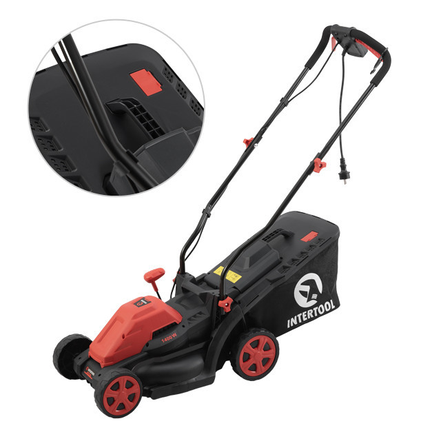Газонокосарка електрична 1,4 кВт, 230 В~50 Гц, 3300 об/хв, ширина захвату 340 мм, висота зрізу 30-80 мм, контейнер 35 л, STORM Киев - изображение 9