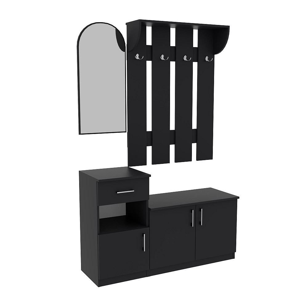 Прихожая Алиса, Антрацит, 1000/400/1880 Львов - изображение 1