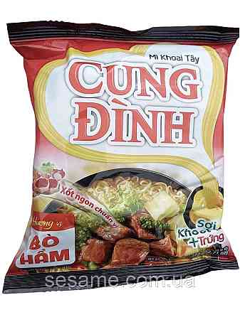 Лапша картофельная быстрого приготовления Cung Dinh со вкусом тушёной говядины 80г Харьков