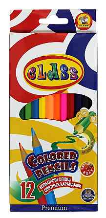 Олівці кольорові 12 кол. "Class""Premium" шестигранні, 1612/2C, шт Київ