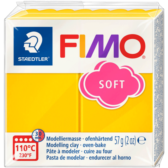 Пластика для бижутерии Soft Желтая 57г Fimo Київ