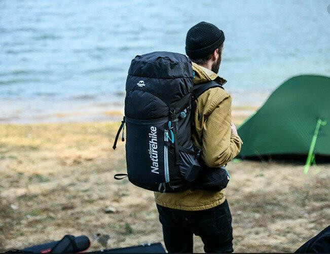 Рюкзак туристичний Naturehike NH18Y045-Q, 45 л, чорний Киев - изображение 2