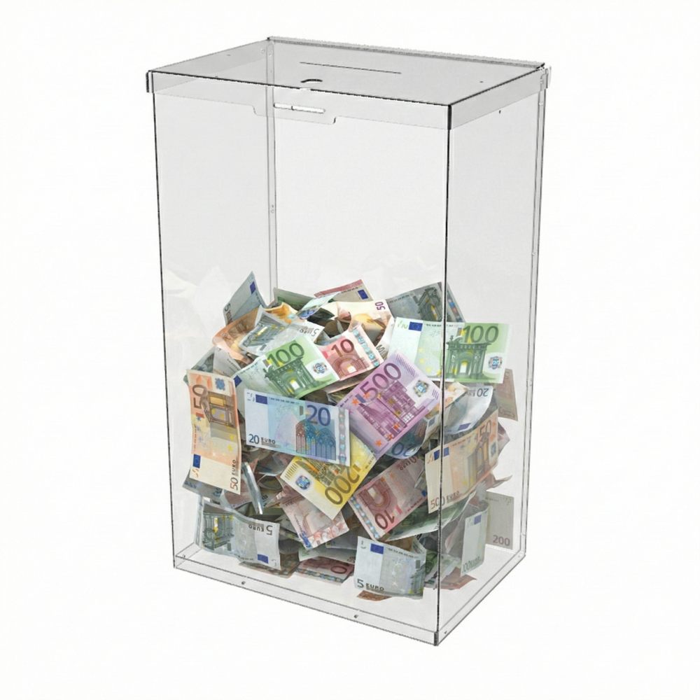 Ящик EKOSTAR с замком для пожертвований и сбора денег 310x200x500. Объем 31 литр Киев - изображение 1