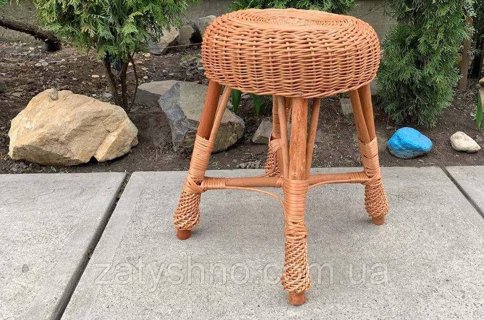 Пуфик из лозы плетеный круглый Киев - изображение 4