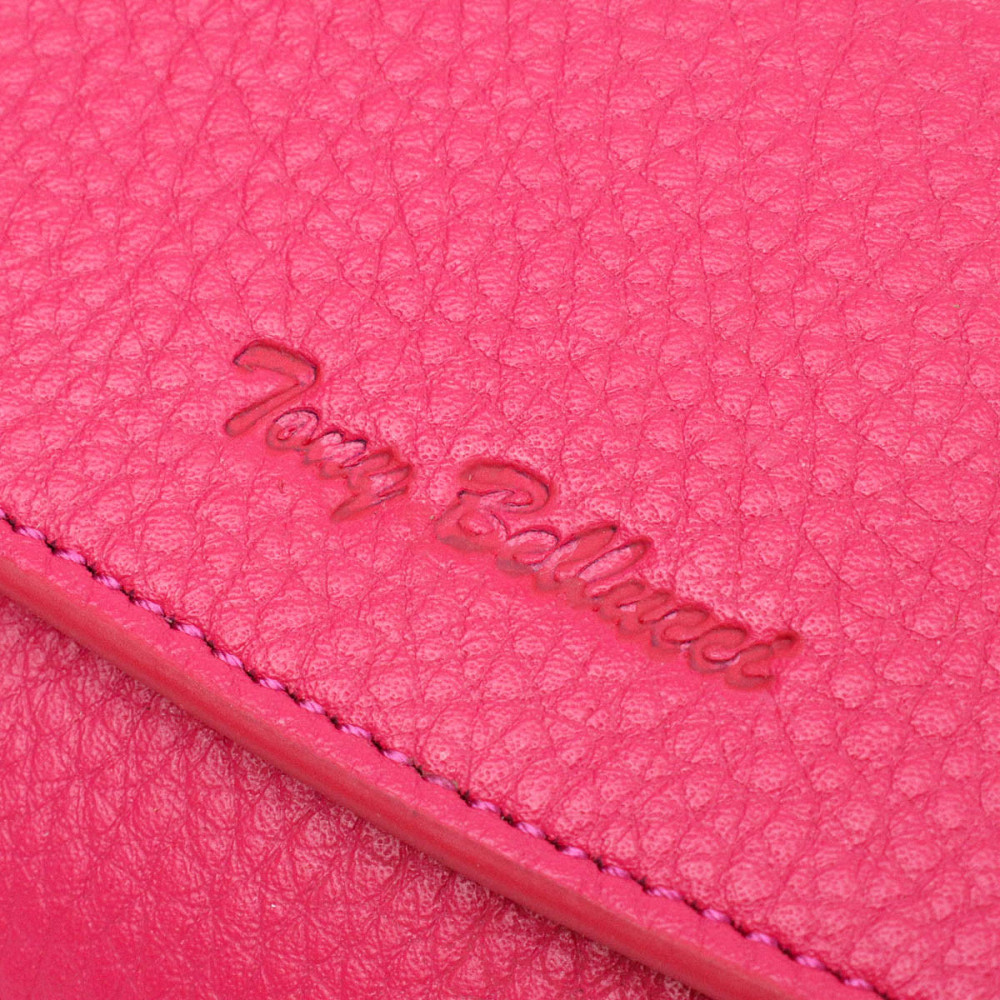 Красочный женский кошелек с монетницей на молнии из натуральной кожи Фуксия (Tony Bellucci) Киев - изображение 9