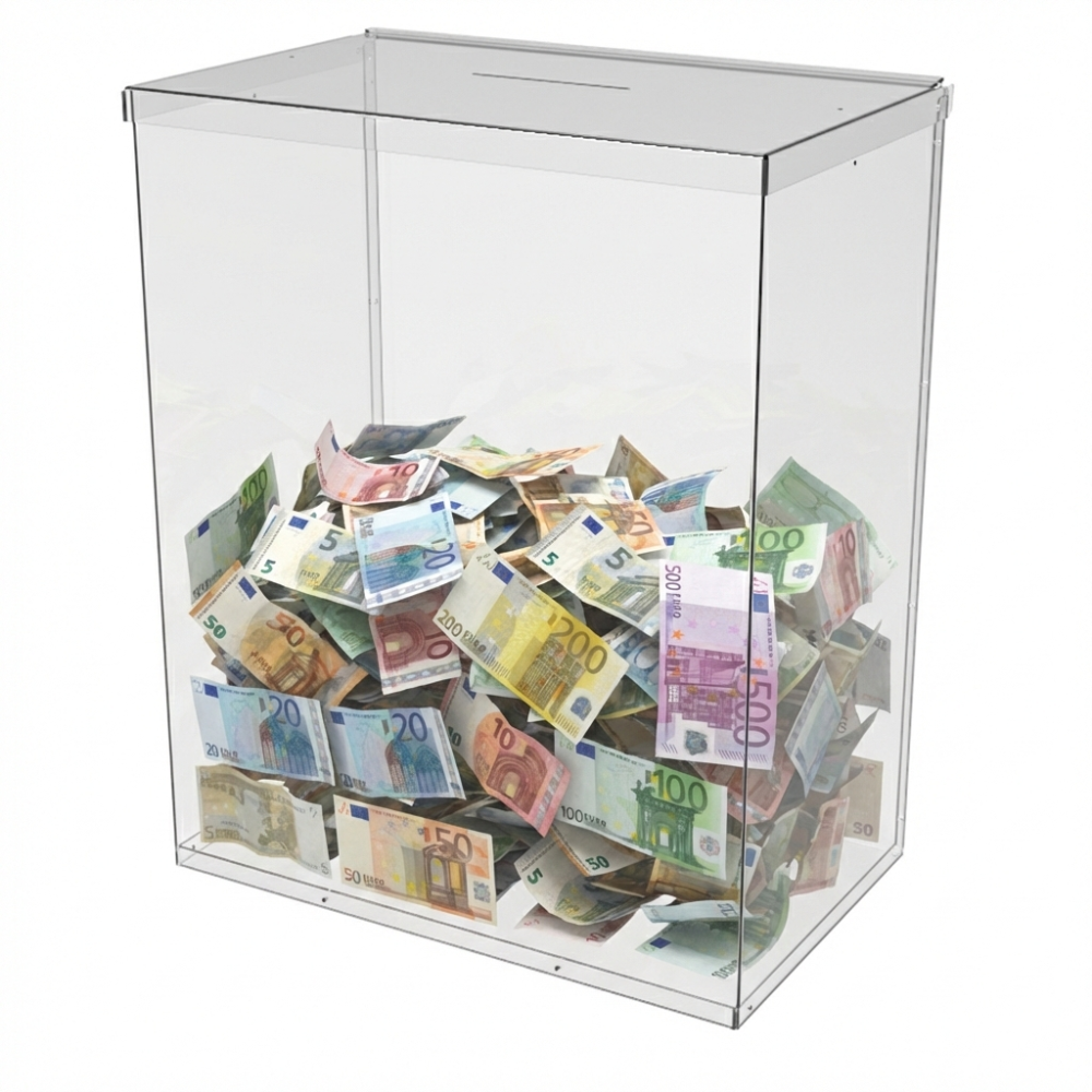 Ящик EKOSTAR без замка для пожертвований и сбора денег 400x250x500. Объем 50 литров Киев - изображение 1