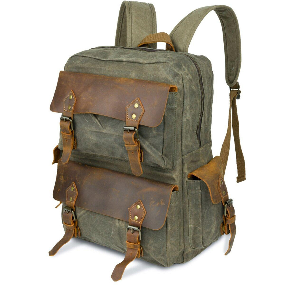 Туристический рюкзак canvas Vintage 20107 Болотный Киев - изображение 6