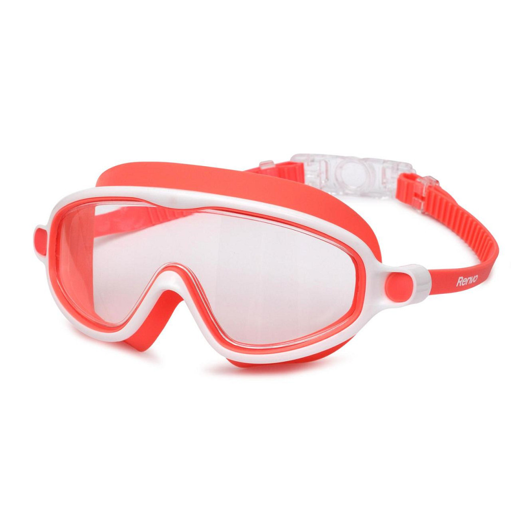 Дитяча маска для плавання Renvo Garsen JR Anti-fog Червоний Білий OSFM (1SM110-0503) Киев - изображение 1