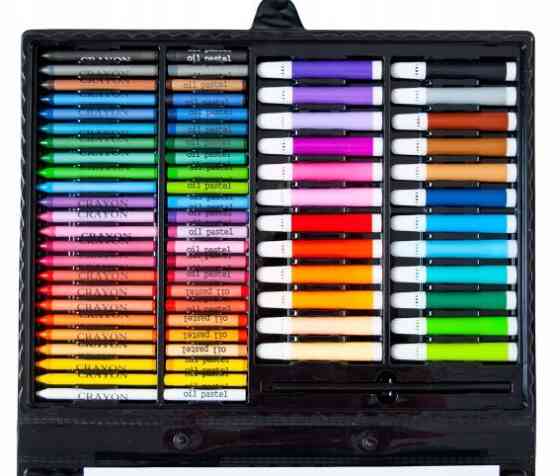 Набор для рисования 168 элементов в чемодане карандаши и фломастеры Maaleo (9176) Нововолынск