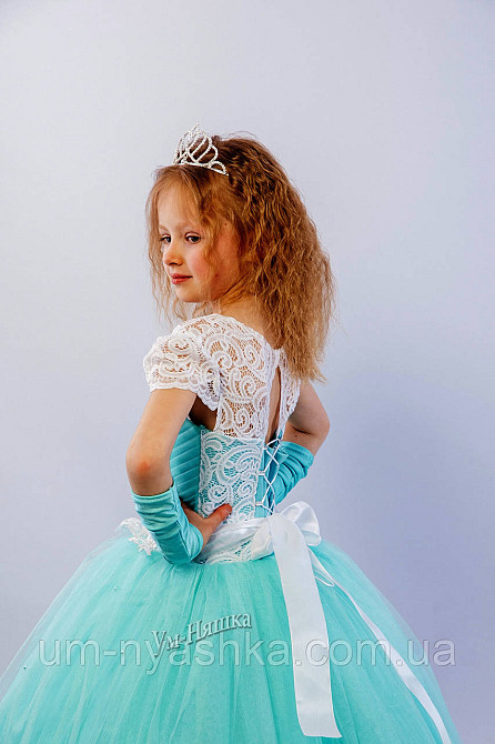 Длинное нарядное платье Кружево-крылышки на 6-8 лет Кривой Рог - изображение 6