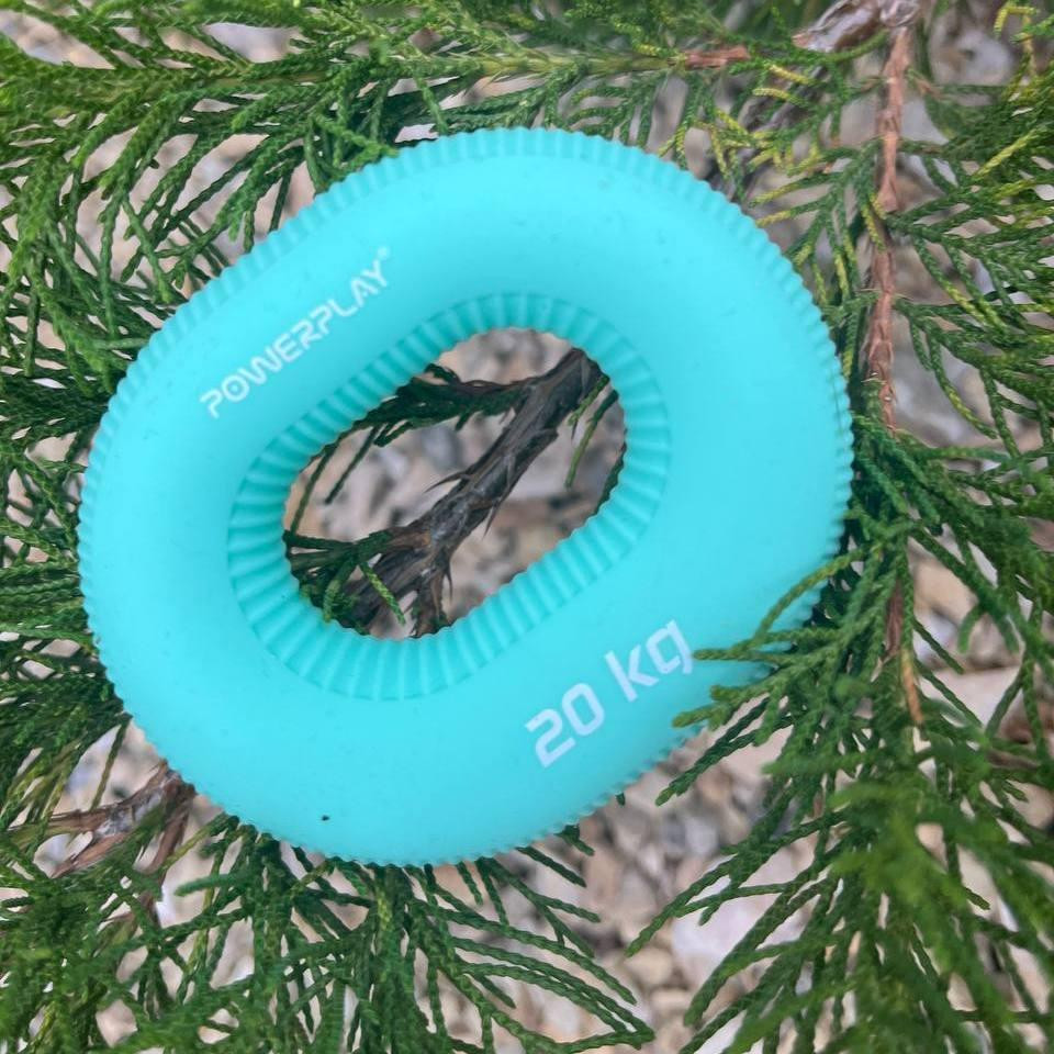 Еспандер кистьовий силіконовий PowerPlay PP-4336 Hand Grip Medium 20 кг. Зелений Каменское - изображение 4