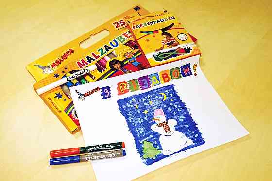 Фломастери чарівні MALINOS Farbenzauber світлі малюють по темних 10 (5+5) шт Киев