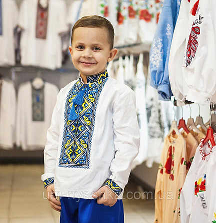 Вишиванка для хлопчика "Ярослав" синьо-жовта Кривий Ріг - фото 1