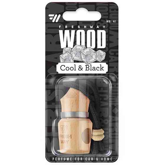 Ароматизатор для авто пробка "Wood Blister" Cool and Black (Чорний лід) 5мл FreshWay Київ