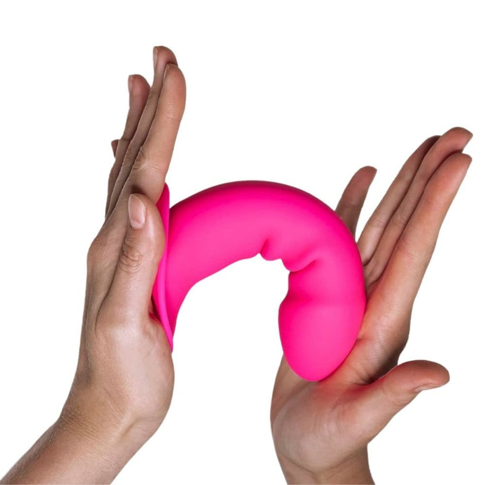 Фалоімітатор термореактивний Adrien Lastic Hitsens 2 подвійний щільності, на присосці, рожевий Sex Aura Київ - фото 4