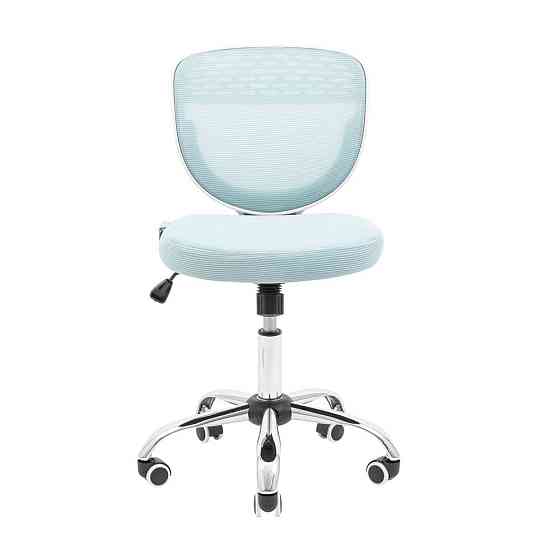 Офисное кресло руководителя Richman Leo Хром M1 Tilt Голубой Днепр