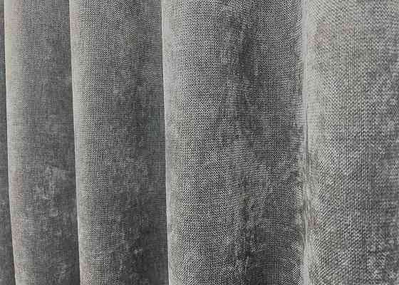 Шторна преміум тканина шеніл однотонний, колекція "VELMIRA Rich" колір сірий 1923ш Київ