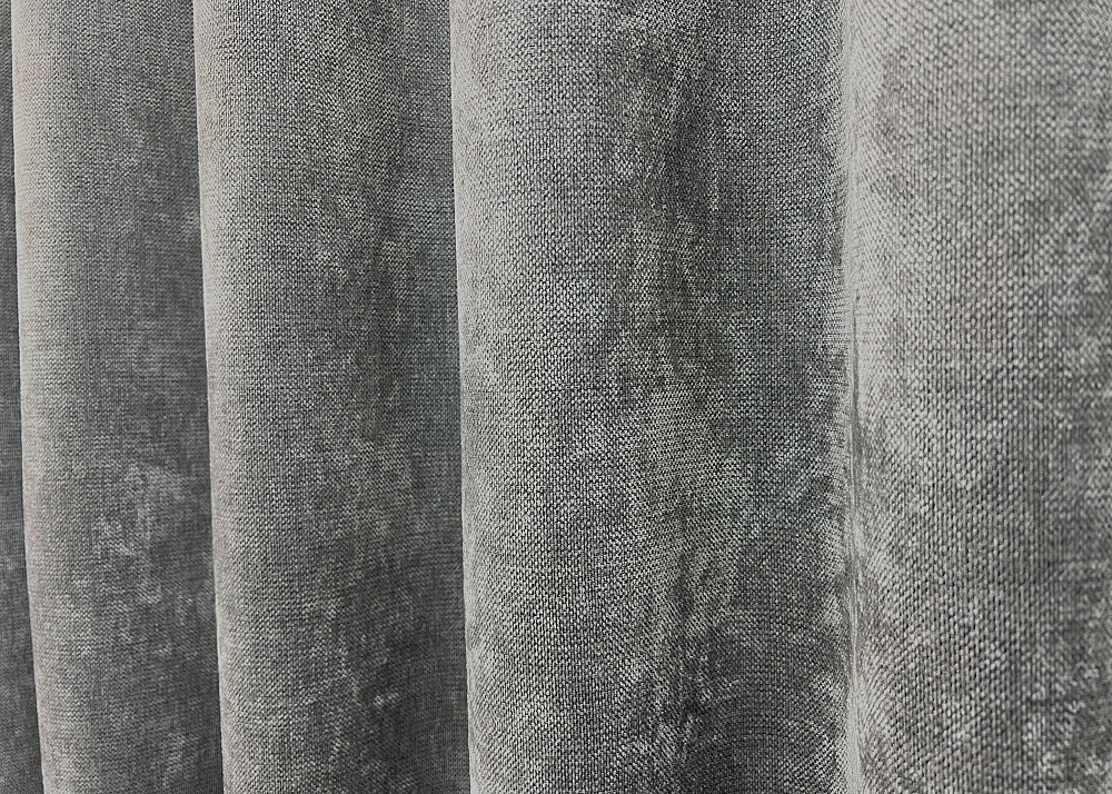 Шторна преміум тканина шеніл однотонний, колекція "VELMIRA Rich" колір сірий 1923ш Київ - фото 6
