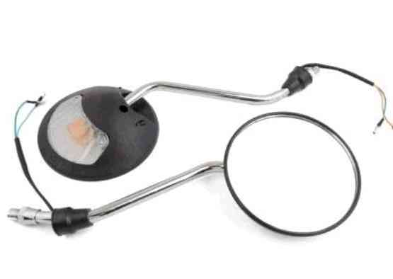 Дзеркала мопед Дельта (круглі, чорні, з поворотами) Мукачево