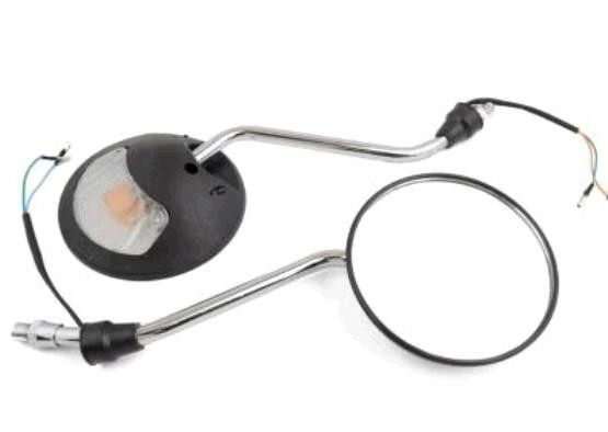 Зеркала мопед Дельта (круглые, черные, с поворотами) Мукачево - изображение 1