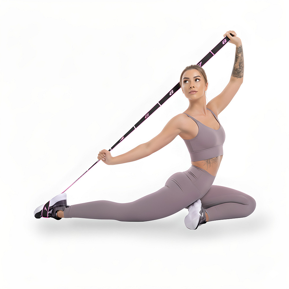 Еспандер стрічка EasyFit з петлями для тренувань рожевий (EASY) Коломия - фото 4