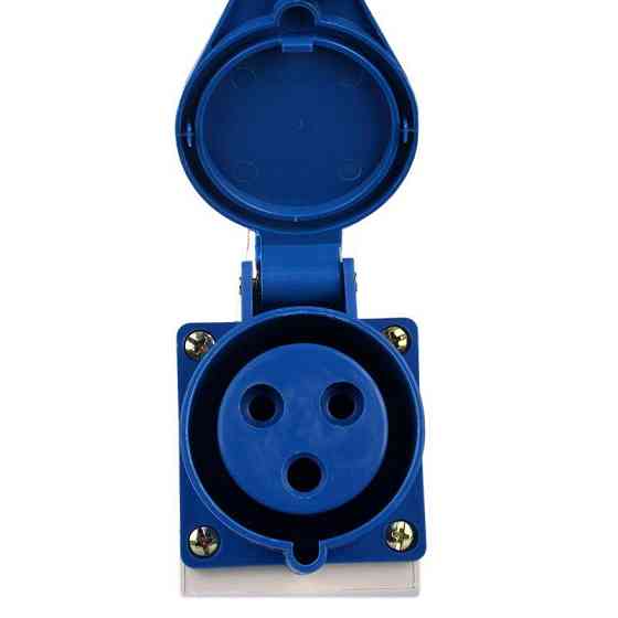 Разъем силовой штепсельный стационарный 3x32 2P+PE, 32 A, 220-250 В, IP44 Днепр