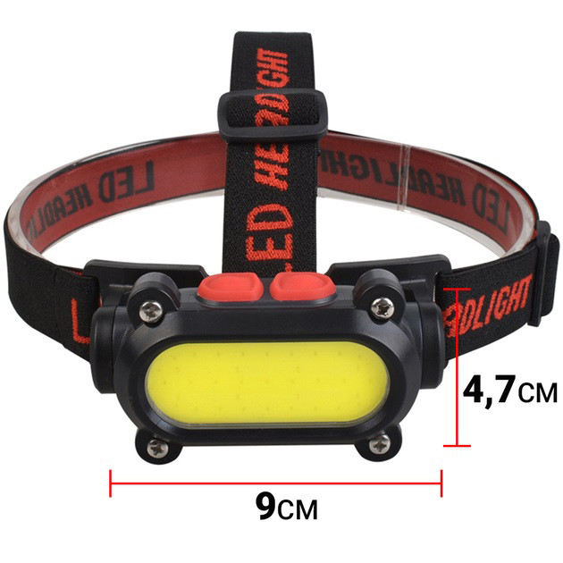 Фонарь налобный BL-209-COB (white+red) JU-74 Львов - изображение 1