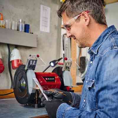 Точильный станок Einhell TC-BG 200 L, 400Вт, круг 200х25мм, 2980об/мин (4412633) Винница