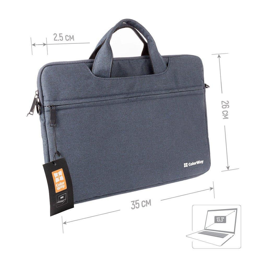 Сумка для ноутбука ColorWay Casual 13.3 Navy (CW-LBC133-NV) ( 15700 ) Харків - фото 2