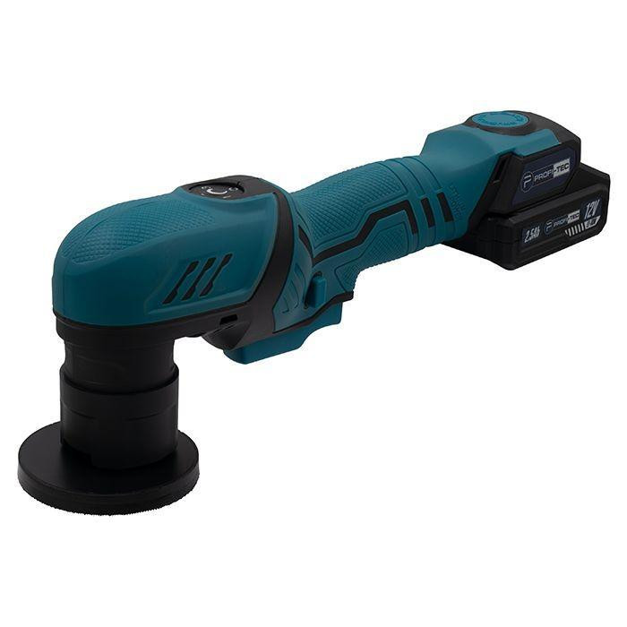 Аккумуляторная эксцентриковая полировальная машина PROFI-TEC PPM-8012SCP Set: с АКБ 12V 2.5 Ah+ЗП, круг 80мм Киев - изображение 3