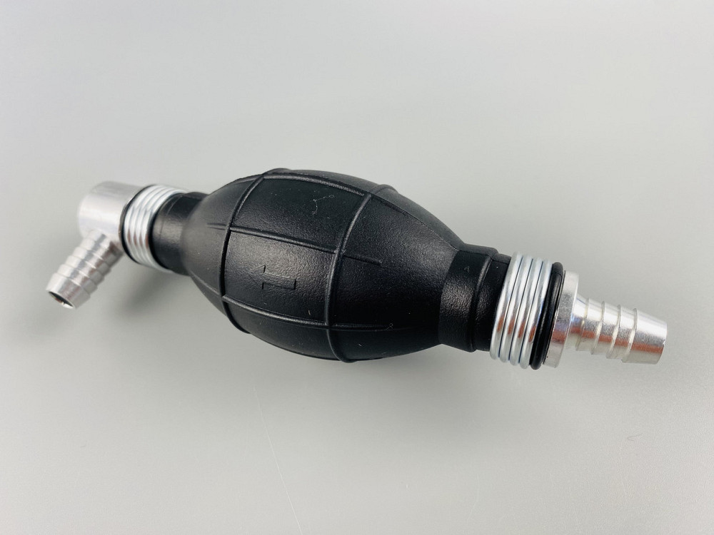 Ручний насос для перекачування рідини з клапаном масло-бензостійка гума алюмінієві наконечники d = 10 мм Мукачево - фото 10