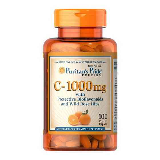 C-1000 mg with bioflavonoids and wild rose hips (100 caplets) Луцьк