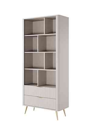 Стелаж Perfect Home Ланте / Lante 2S з 2 шухлядами і золотими ніжками Беж (PFH-091103) Дніпро