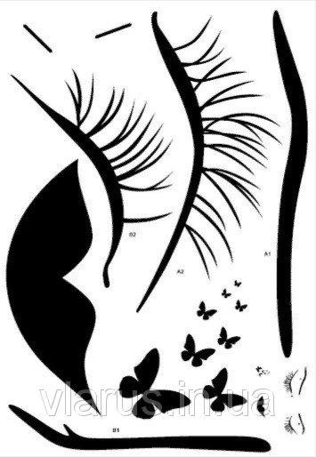 Інтер'єрна наклейка на стіні дівчина Київ - фото 4