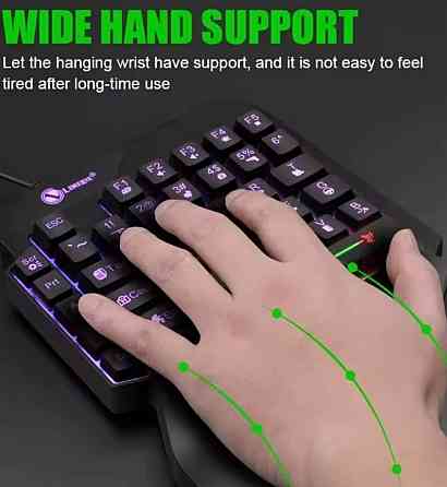 Ігрова клавіатура з RGB для ноутбука, смартфона, планшета, ПК. Київ