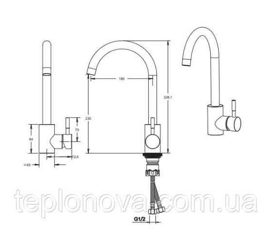 Смеситель для кухни VENTA VS402UB Черновцы