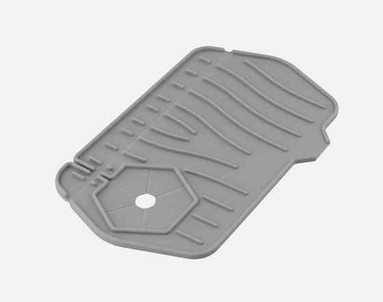 RB4 силіконовий килим для мийки сірий VALESO 24*15 Коломыя