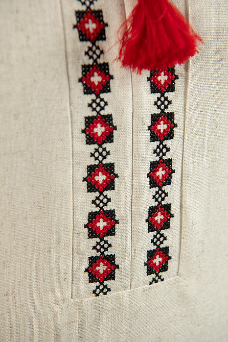 Вишиванка для дівчаток, натуральна лляна, топ Київ - фото 2