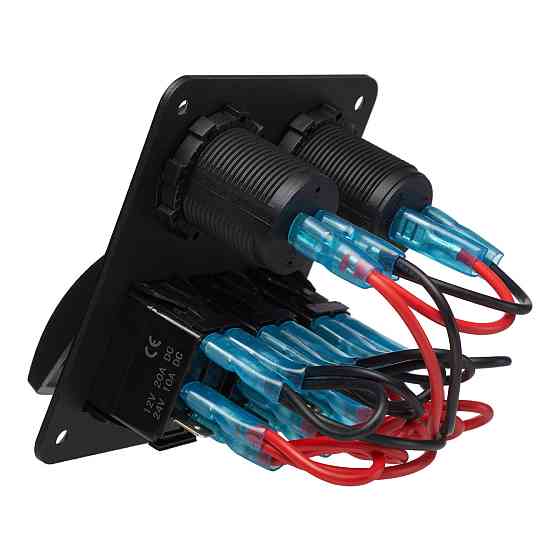 Блок переключателей HeadLight 3+2 синяя подсветка 12V Харьков