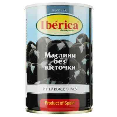 Овочева консервація Iberica Маслини великі без кісточки 420 г (8436024290592) Вінниця